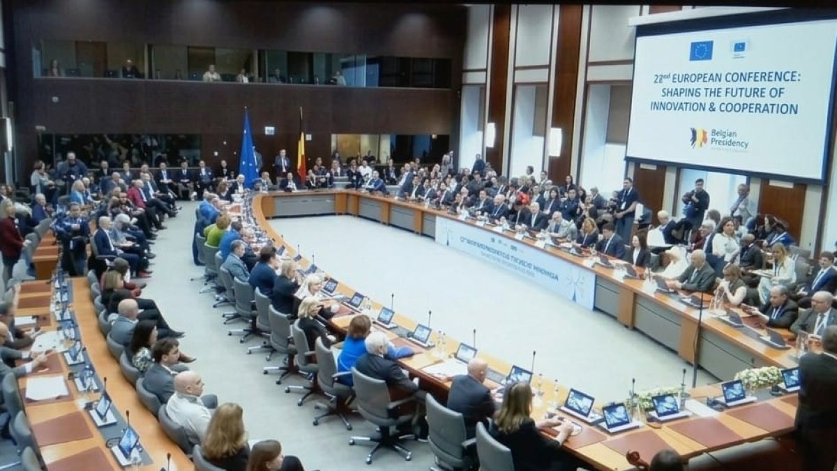 Funcionarios de prisiones en Bruselas.