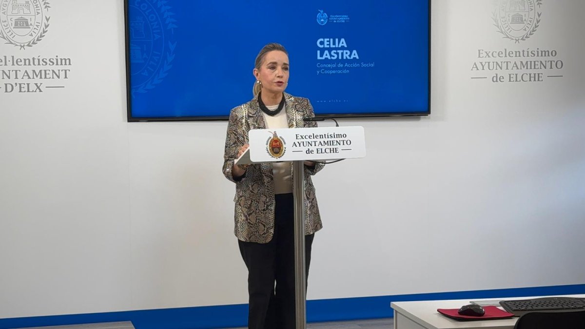 La edil de Acción Social, Celia Lastra.