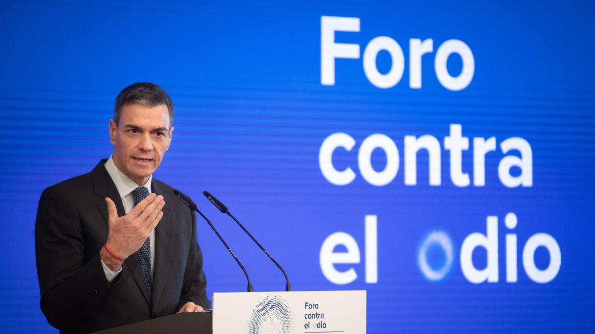 El presidente del Gobierno, Pedro Sánchez