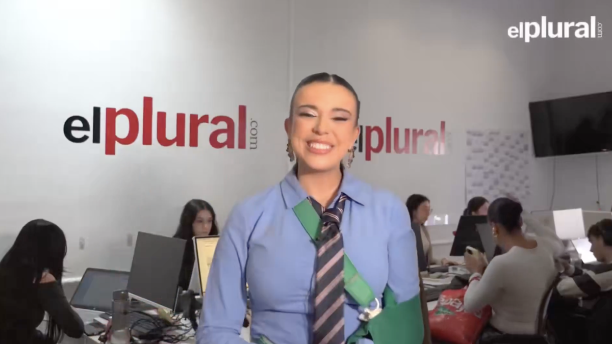 Sarah Santaolalla, en el vídeo de El Plural