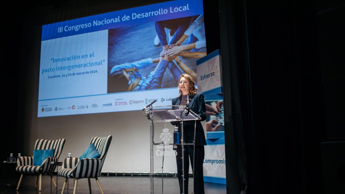 La alcaldesa de Castellón, Begoña Carrasco, interviene en el III Congreso de Desarrollo Local