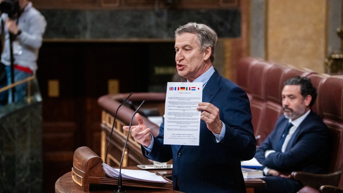 El presidente del PP, Alberto Núñez Feijóo