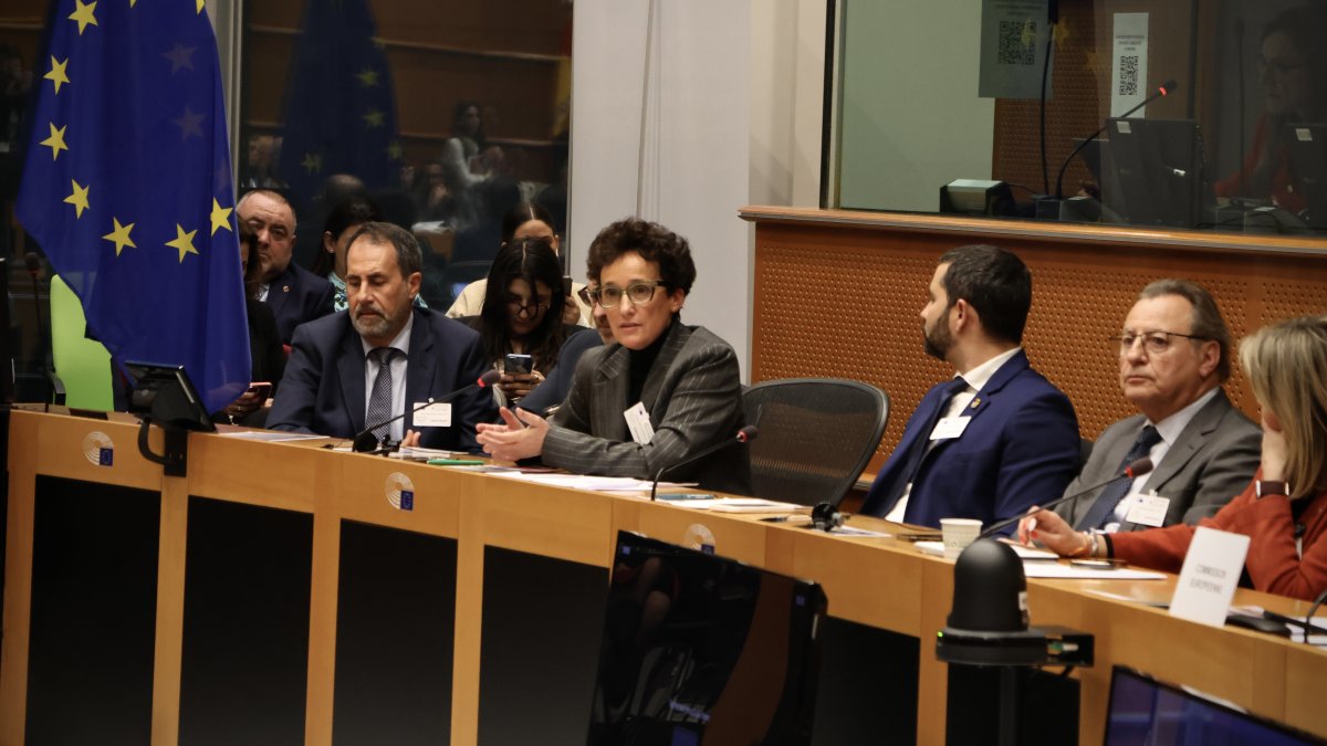 La alcaldesa de Onda, Carmina Ballester, interviene en Bruselas