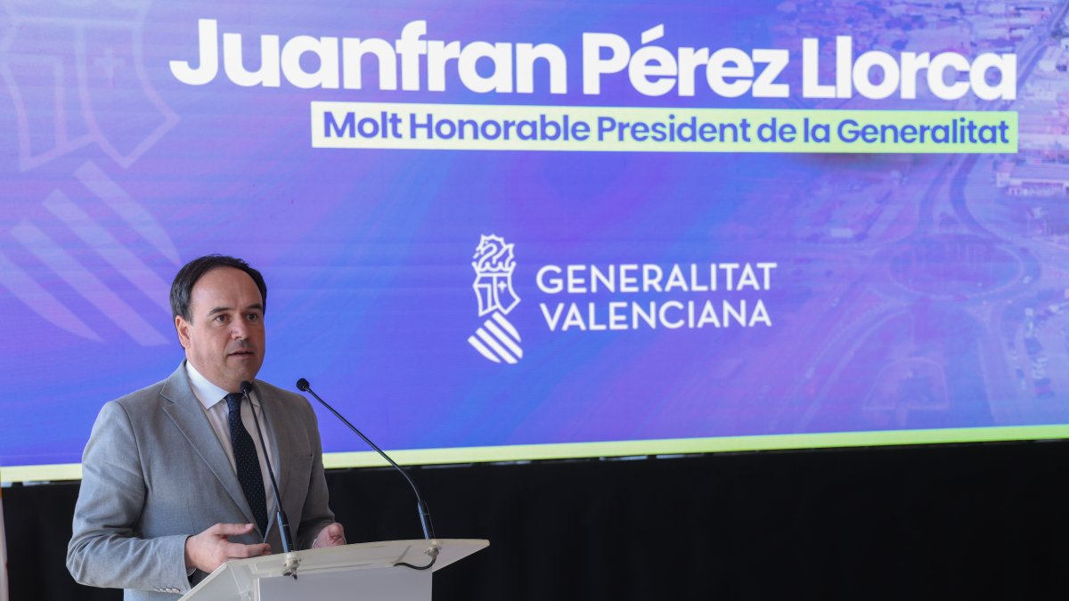 El presidente de la Generalitat Valenciana, Juanfran Pérez Llorca