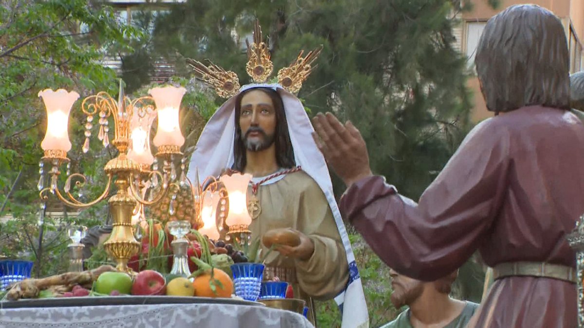 Paso procesional en la Semana Santa de Alicante.