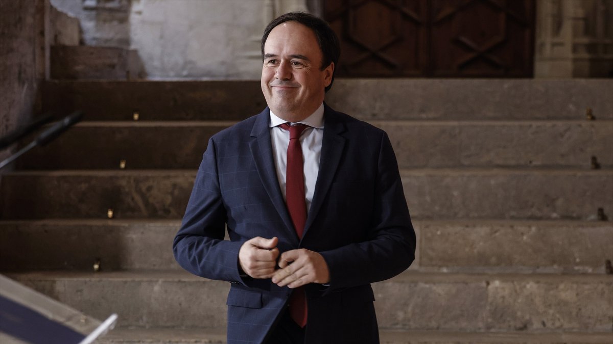 El presidente de la Generalitat valenciana, Juanfran Pérez Llorca, en el Palau de la Generalitat Valenciana