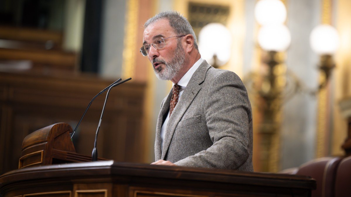 El portavoz de Vox en la Comisión Constitucional, Carlos Flores