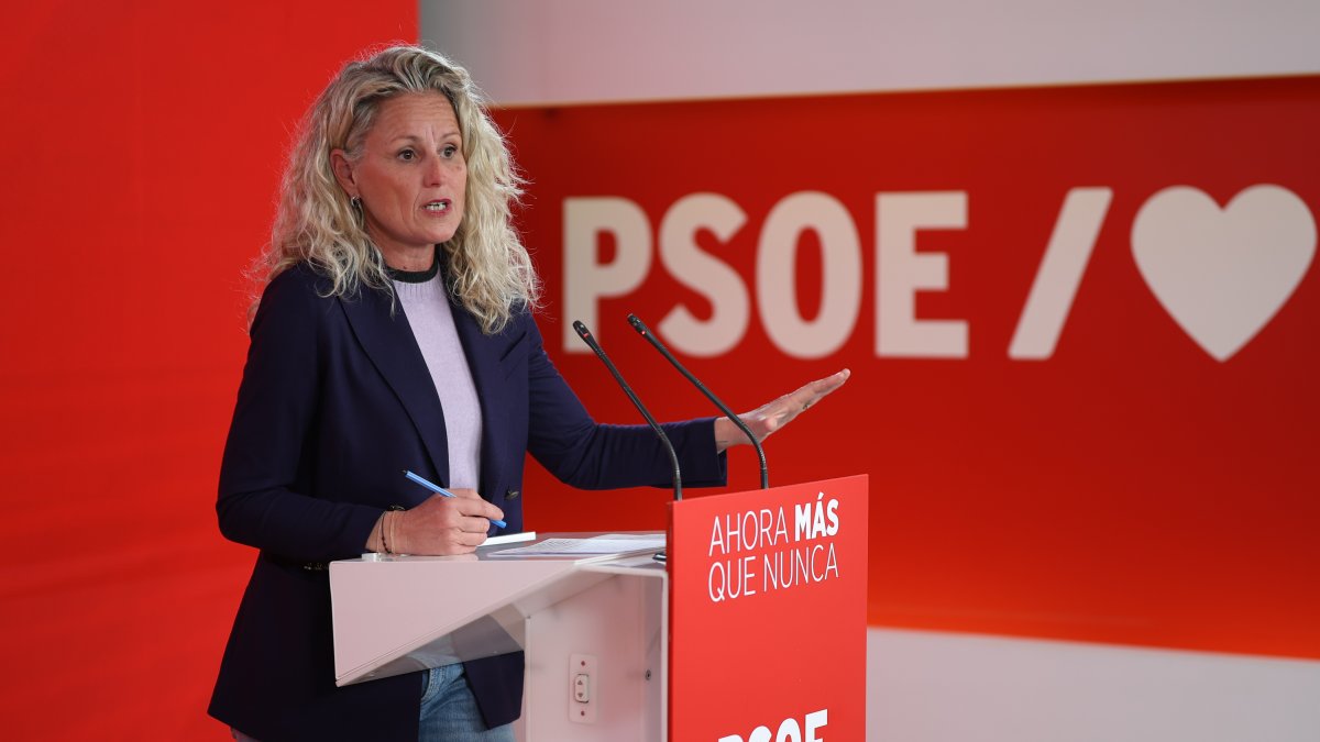 La portavoz del PSOE, Montse Mínguez.