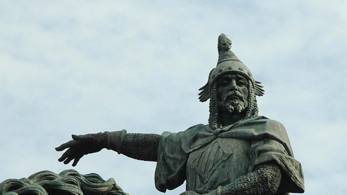 Estatua del rey Jaime I en Valencia