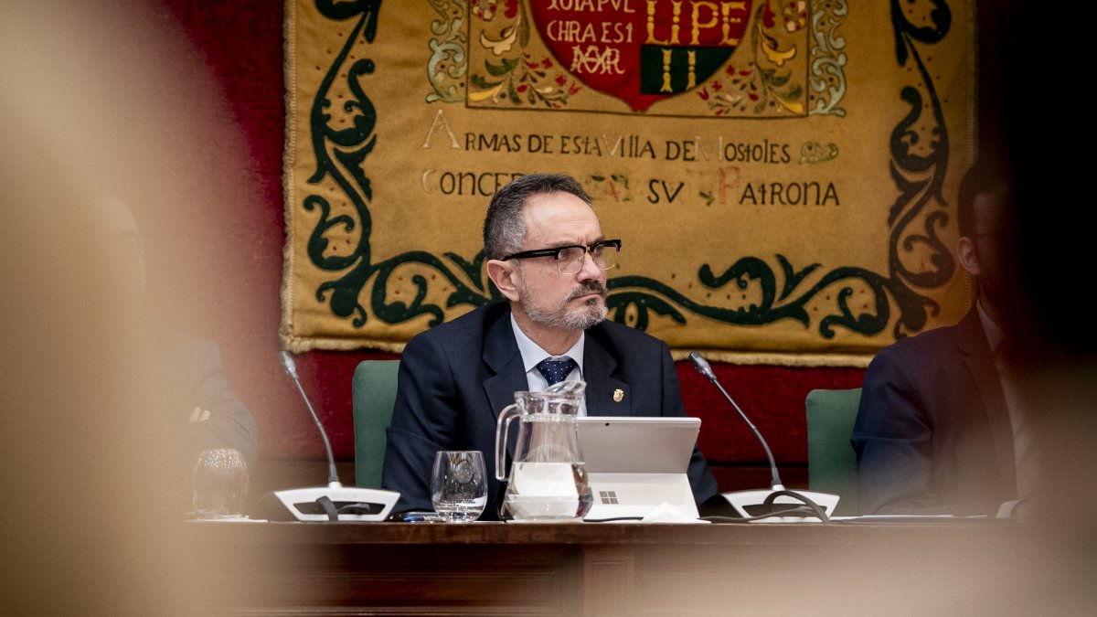 El alcalde de Móstoles, Manuel Bautista