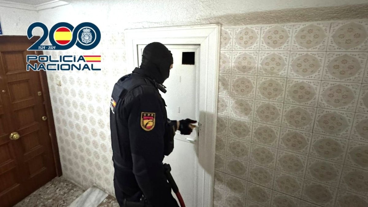 Imagen del operativo desarrollado por la Policía Nacional.