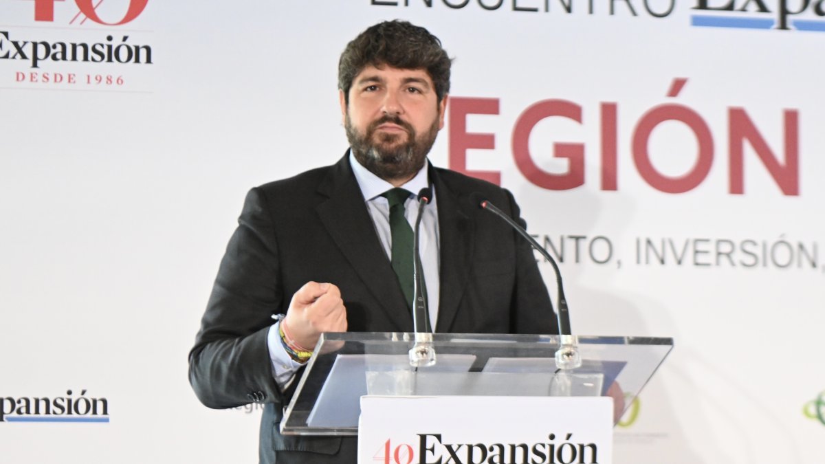 El presidente del Gobierno regional, Fernando López Miras.