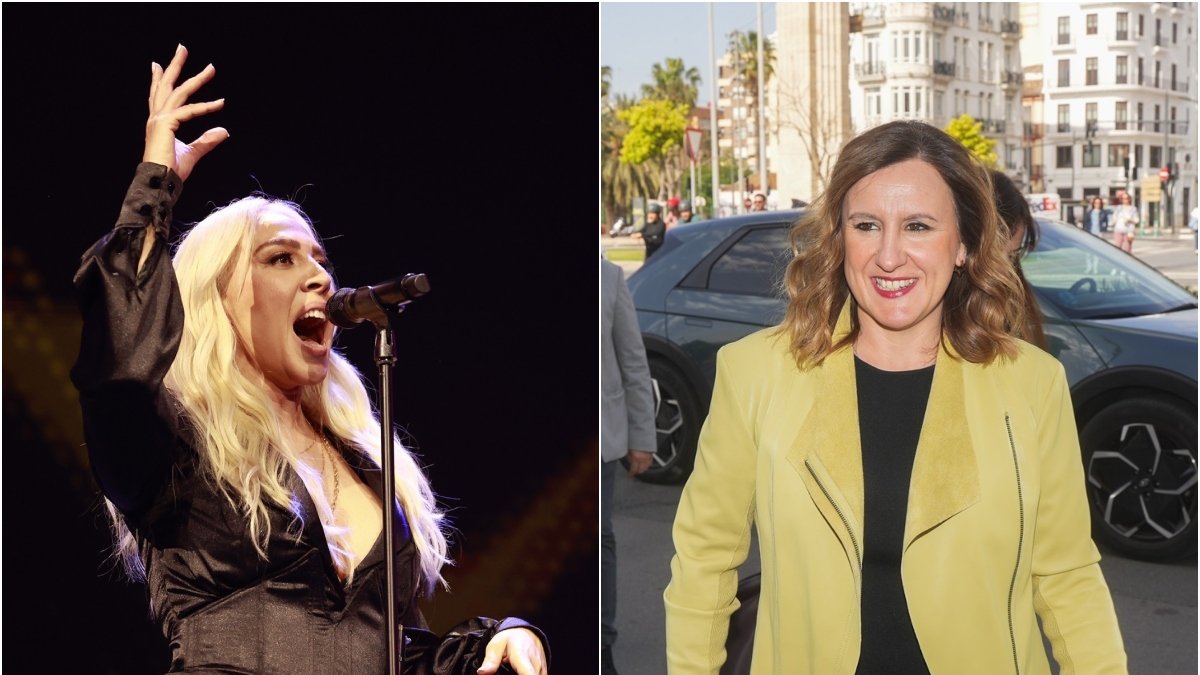 Mónica Naranjo y la alcaldesa de Valencia, María José Catalá