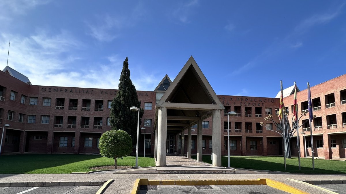 Sede de la Conselleria de Educación en València.
