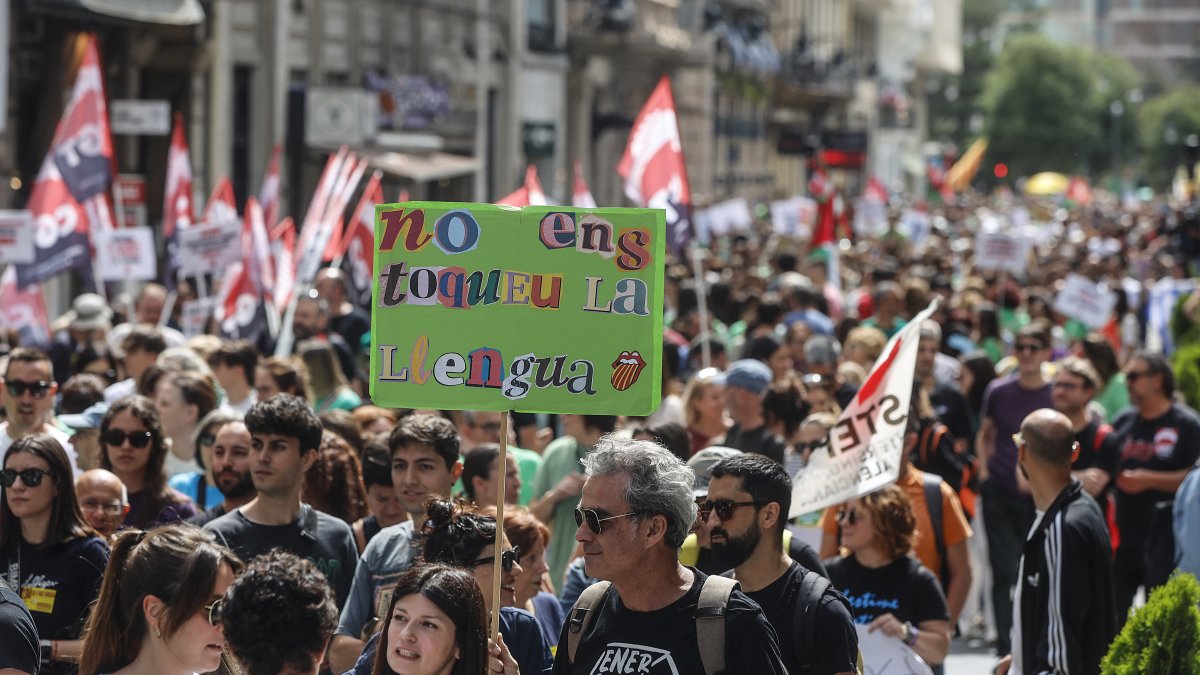 Manifestación profesores (Archivo)