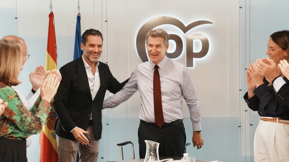 Feijóo y Borja Semper en el Comité de dirección del PP