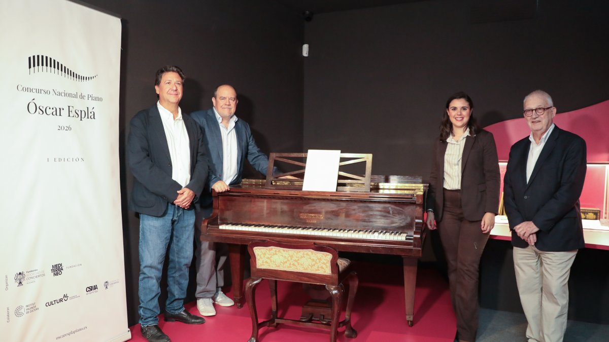 Presentación del concurso nacional Óscar Esplá, este miércoles.