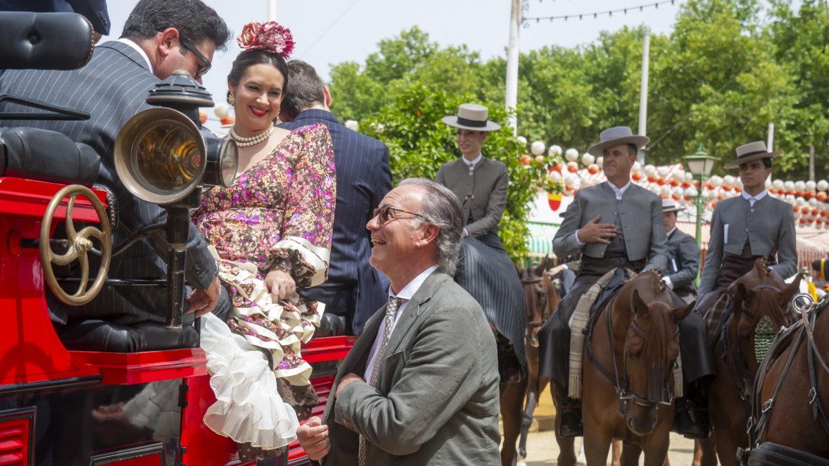 Bertín Osborne, esta pasada Feria de Abril de Sevilla.