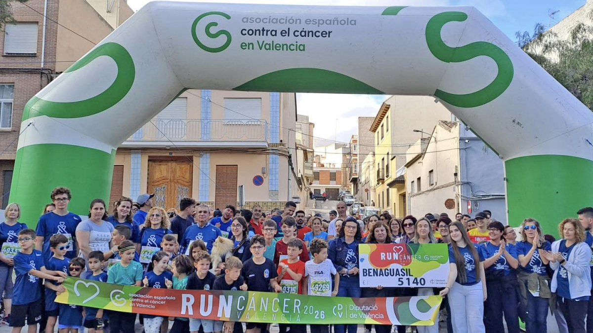 Un momento de la Runcáncer de Benaguasil.