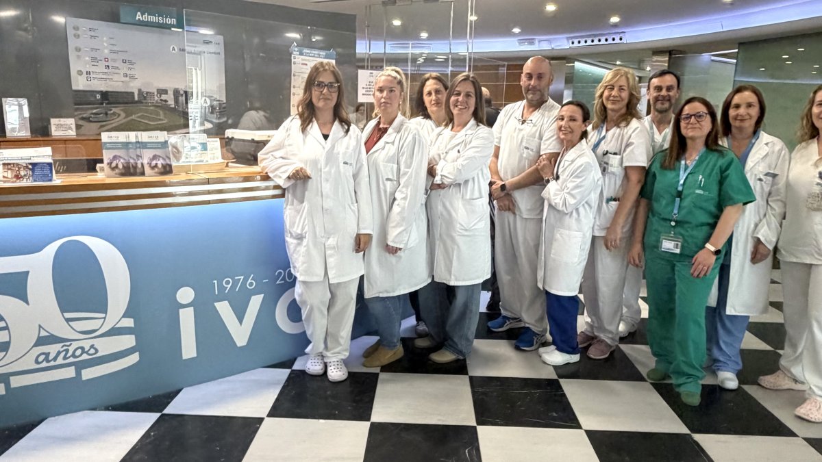 Equipo de enfermería del Instituto Valenciano de Oncología (IVO).