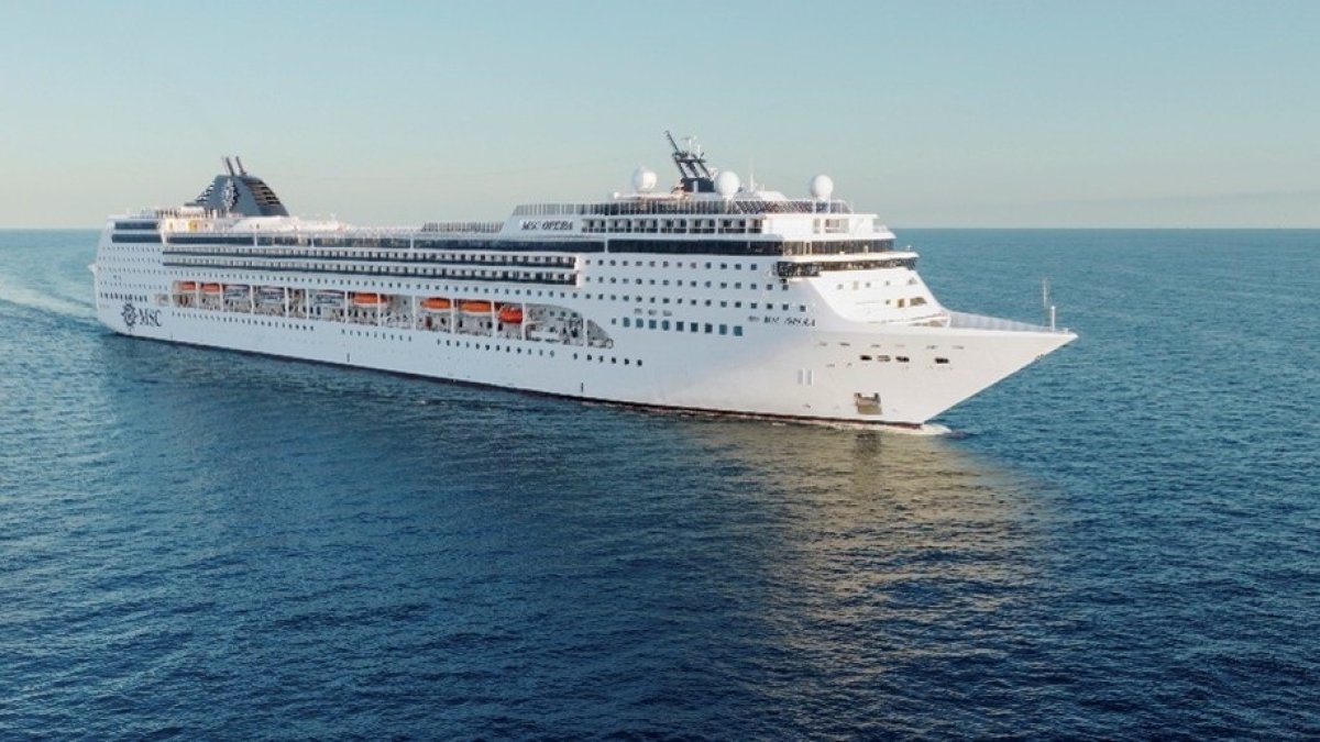 Un barco de la naviera MSC Cruceros.