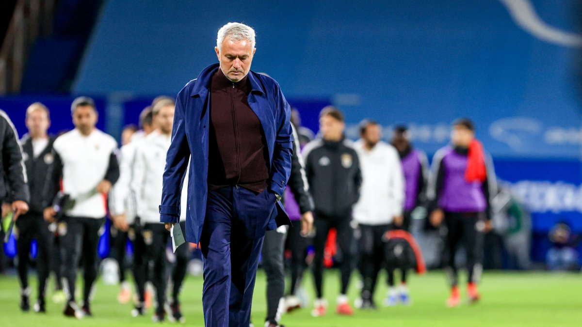 Jose Mourinho, en su último partido con el Benfica