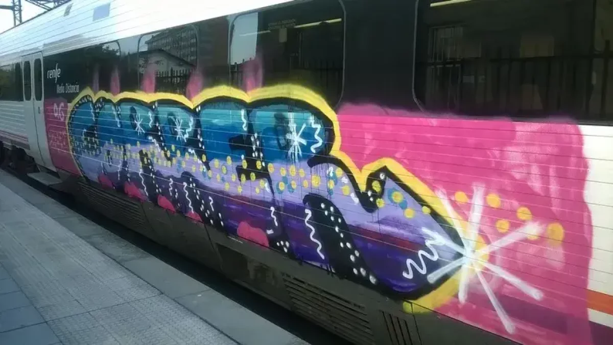 Grafiti un tren