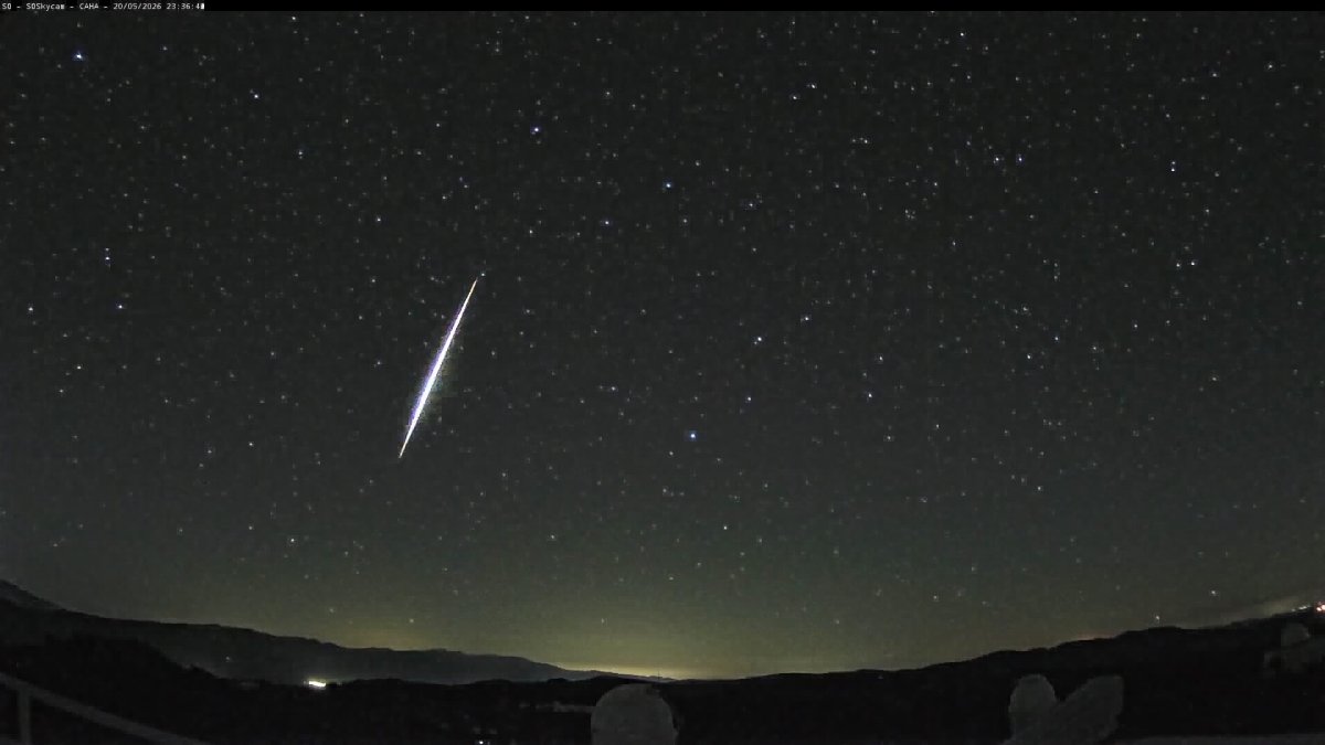 Asteroide captado por el Observatorio Calar Alto (Almería).