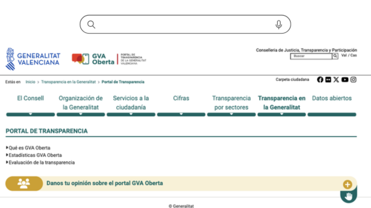 Portal transparencia GVA