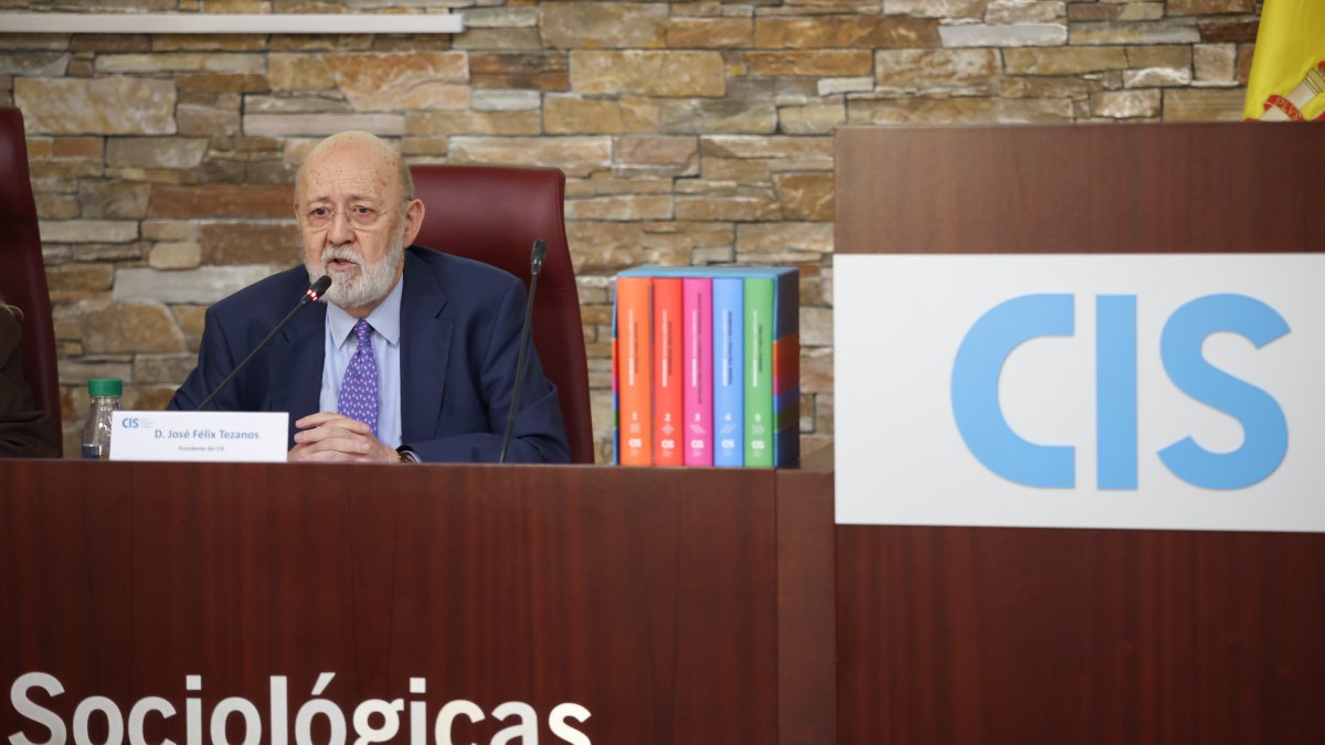 El presidente del Centro de Investigaciones Sociológicas, José Félix Tezanos.