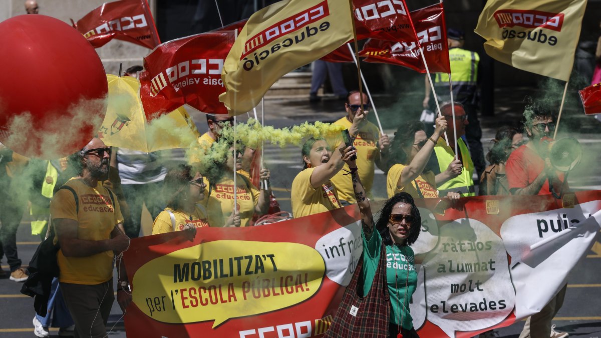 Manifestación profesores Valencia