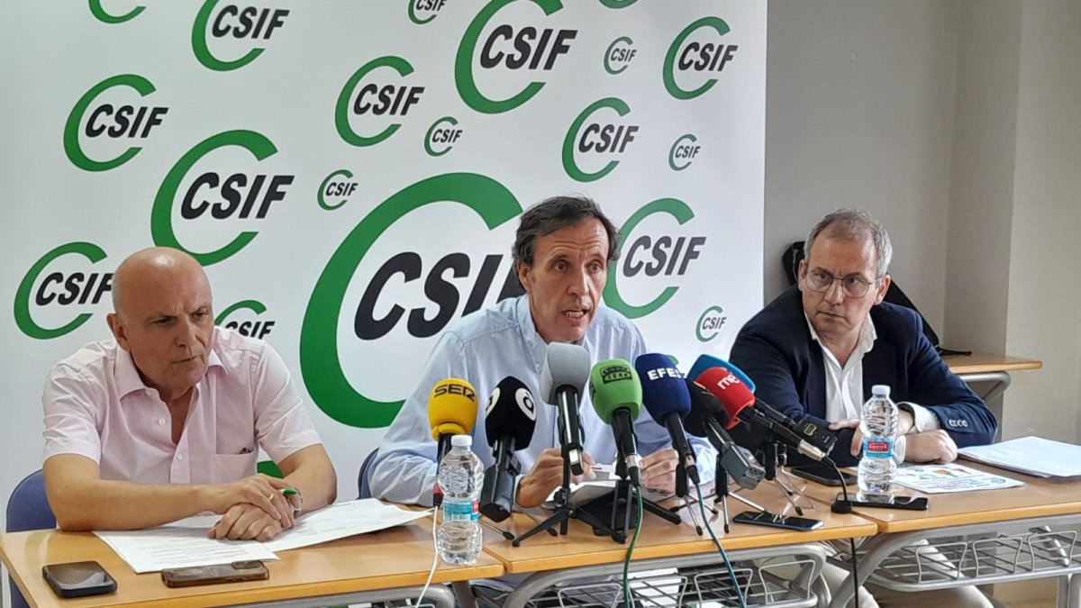 José Seco, explica la posición de el sector de Educación de la CSIF en la Comunidad Valenciana.