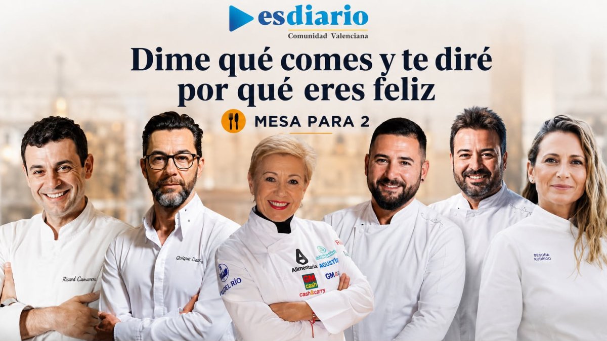 Ricard Camarena, Quique Dacosta, Susi Diaz, Pablo Montoro,Luis Valls y Begoña Rodrigo. 