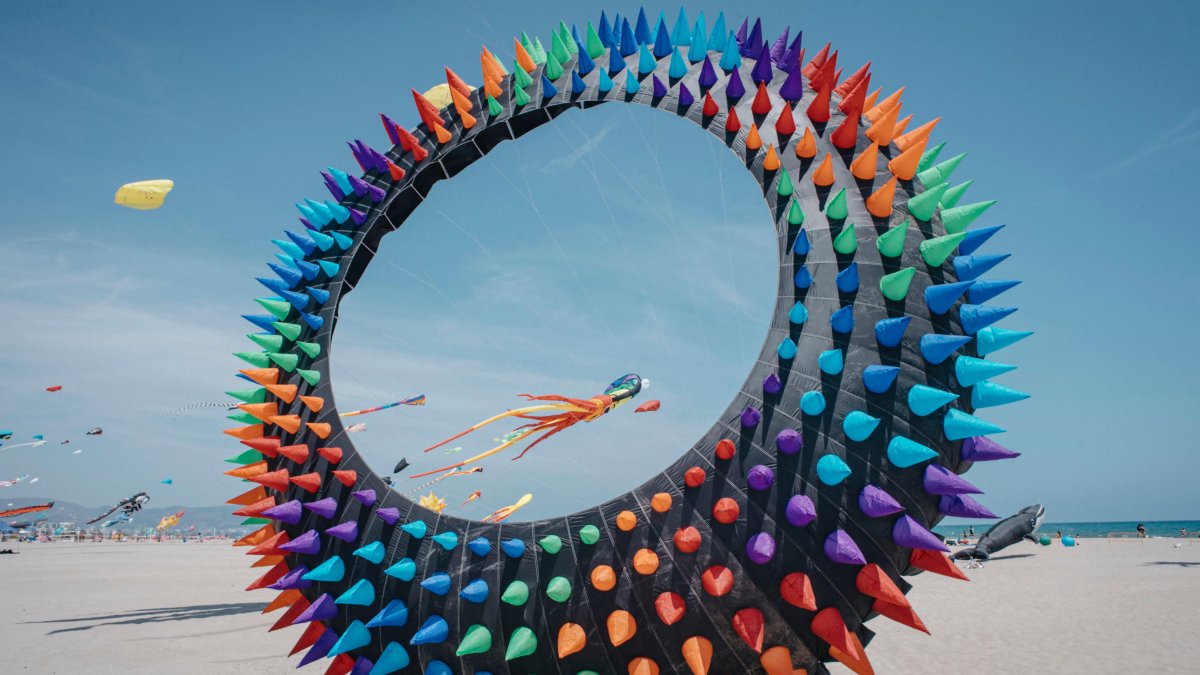 Cometas en el Festival del Viento de Castellón