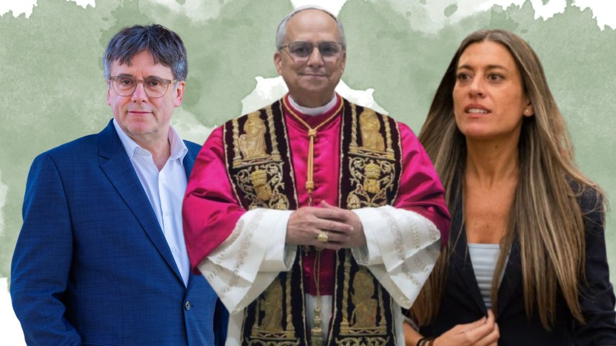 Carles Puigdemont, Leon XIV y Míriam Nogueras