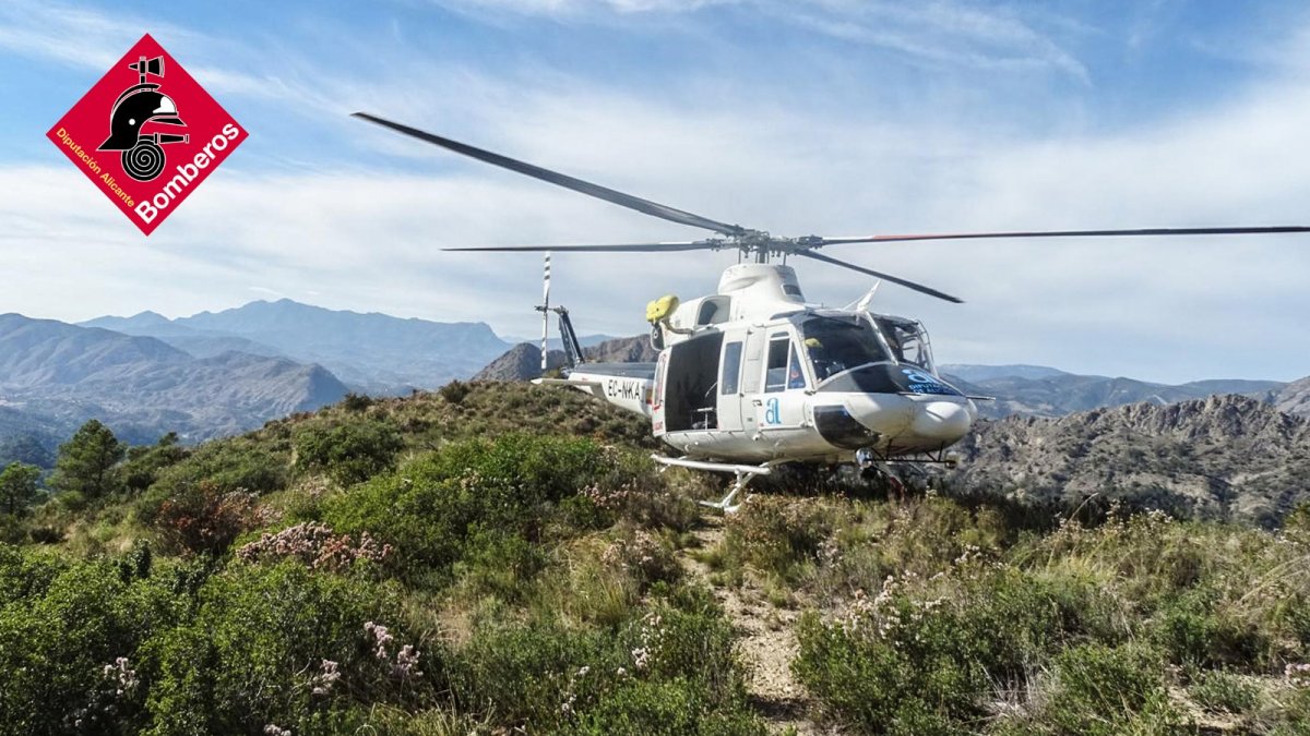 Uno de los helicópteros del consorcio, en imagen de archivo.