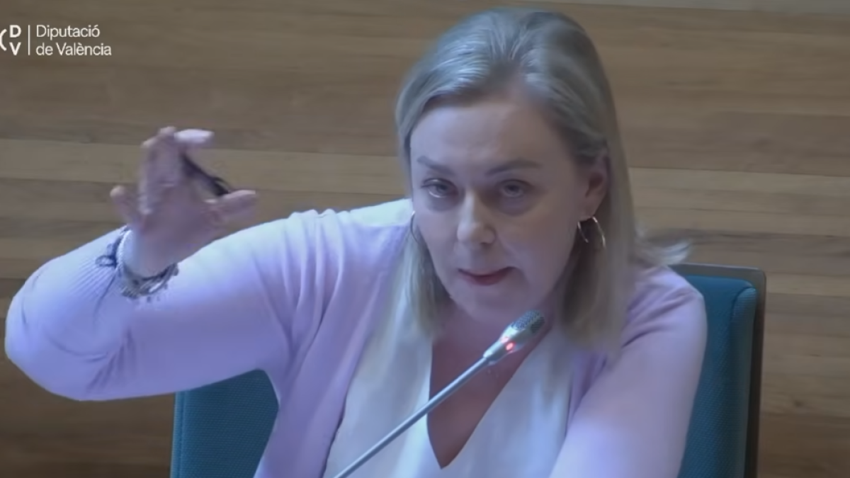 Natalia Enguix, durante el pleno de este martes.