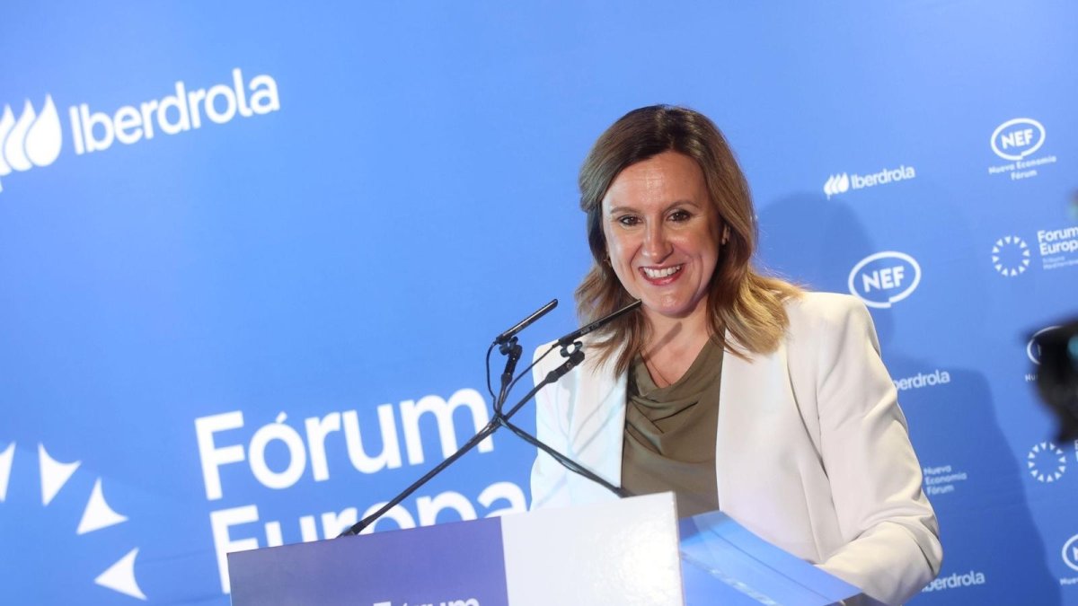 La alcaldesa de València, María José Catalá, durante su participación en Nueva Economía Fórum.