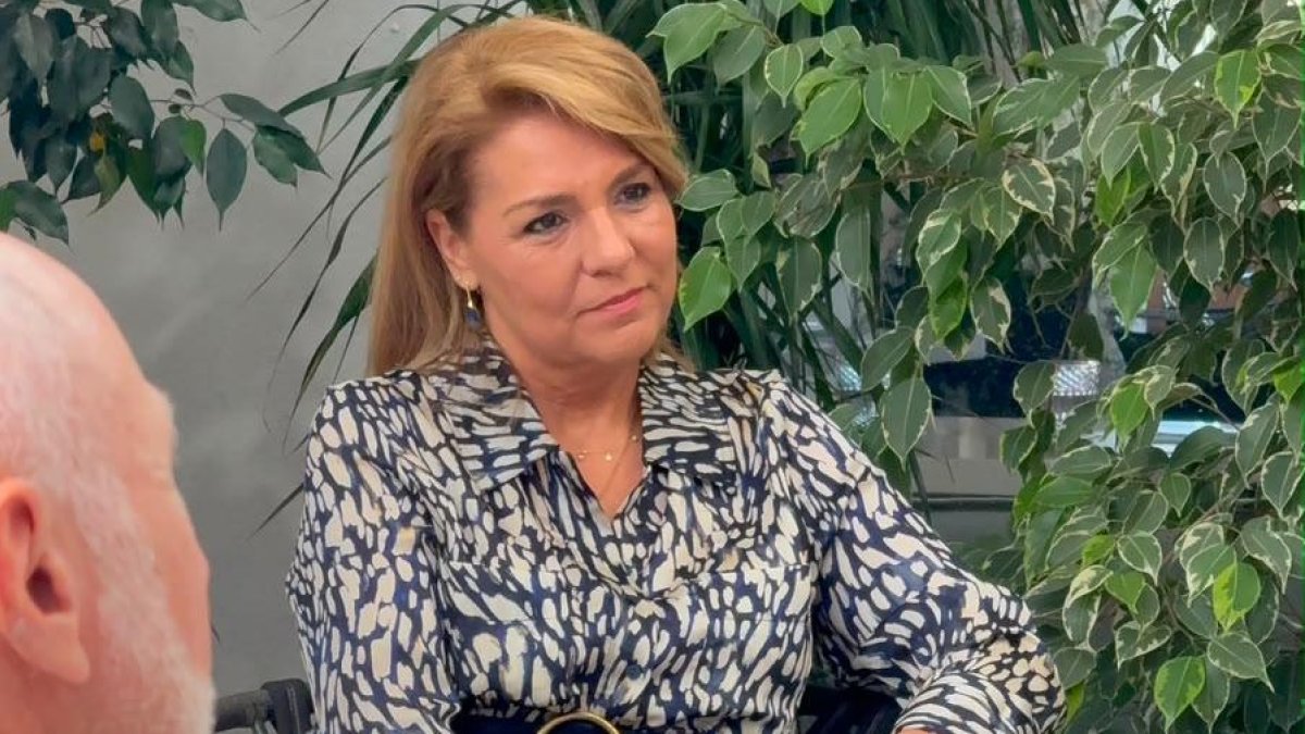 La vicepresidenta, Susana Camarero, durante el diálogo que sostuvo con constructores agentes inmobiliarios en el foro organizado este jueves por ESdiario.