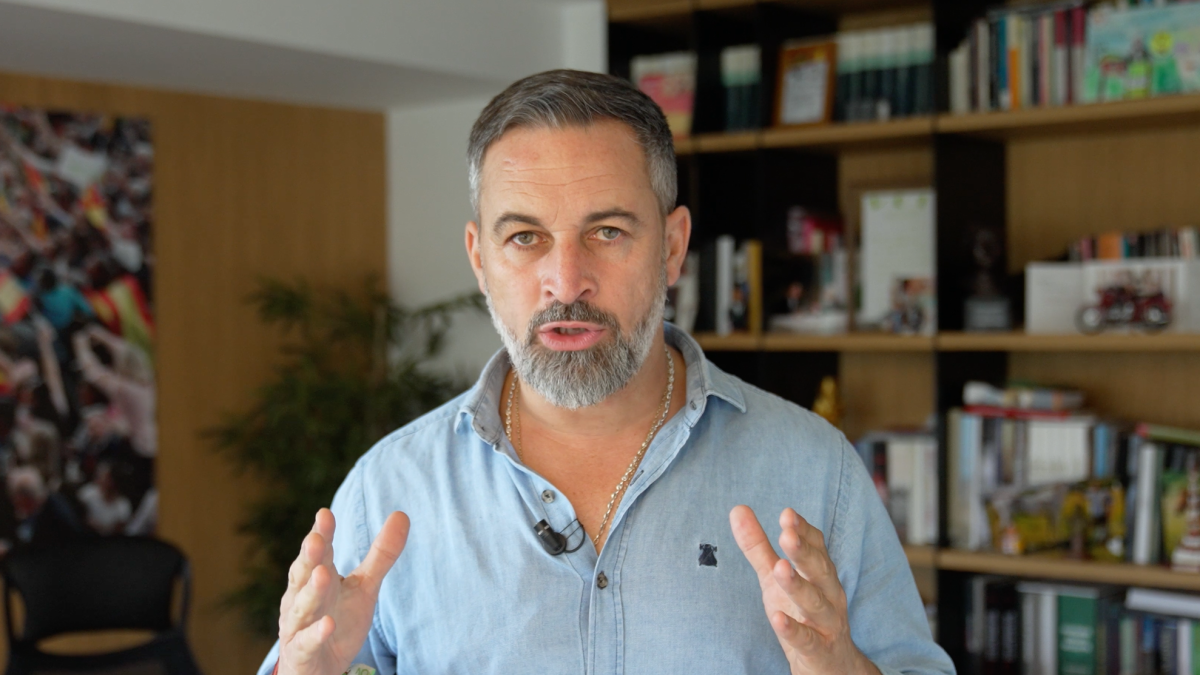 El presidente de Vox, Santiago Abascal