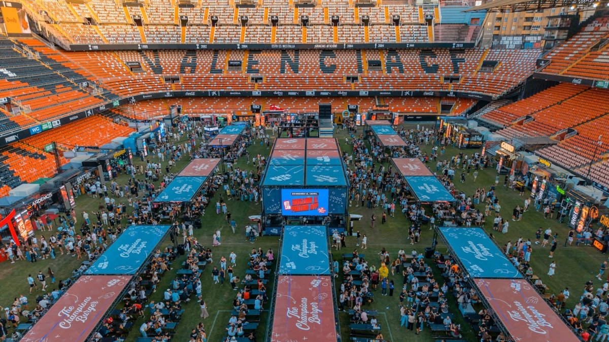 The Champions Burger en Mestalla