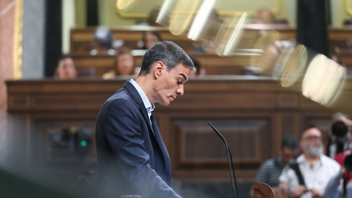 El presidente del Gobierno, Pedro Sánchez,