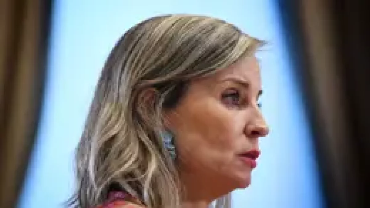 La portavoz de Sumar en el Congreso, Verónica Martínez,