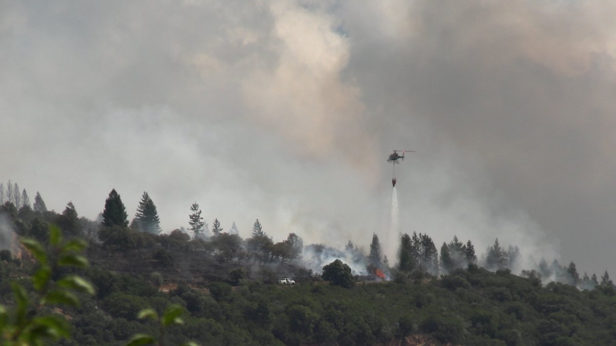 Incendio producido en Congosto, en El Bierzo (León).
