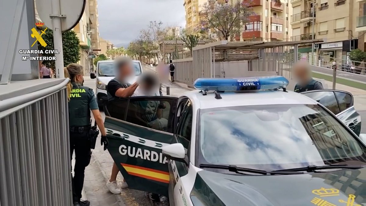 Imagen de la detención del acusado.