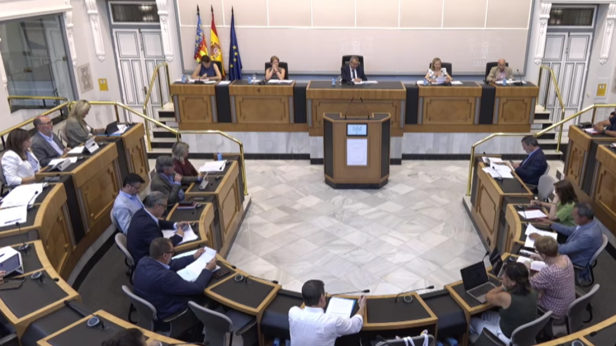 Pleno de la Diputación de Alicante de este miércoles.