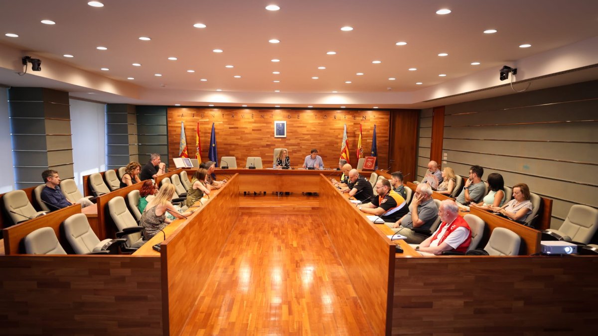 Reunión del Cecopal en el Ayuntamiento de Torrent.