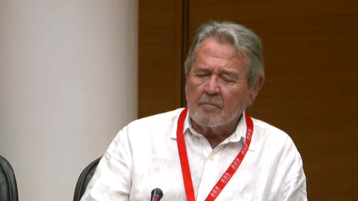 Elpidio Vázquez, ante la comisión de investigación, este miércoles.