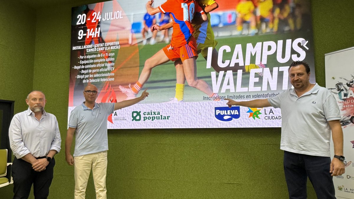Presentación del campus de verano Valenta en La Nucía.