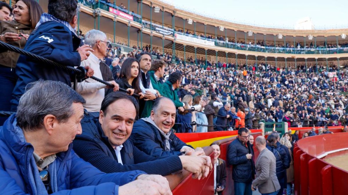 Juanfran Pérez Llorca y Juan Carlos Valderrama en los toros